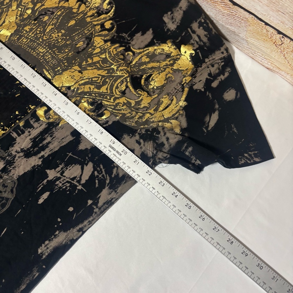 Impressions‎ Canada Crown Graphic Tee XL Black Gold T Shirt - Picture 6 of 7